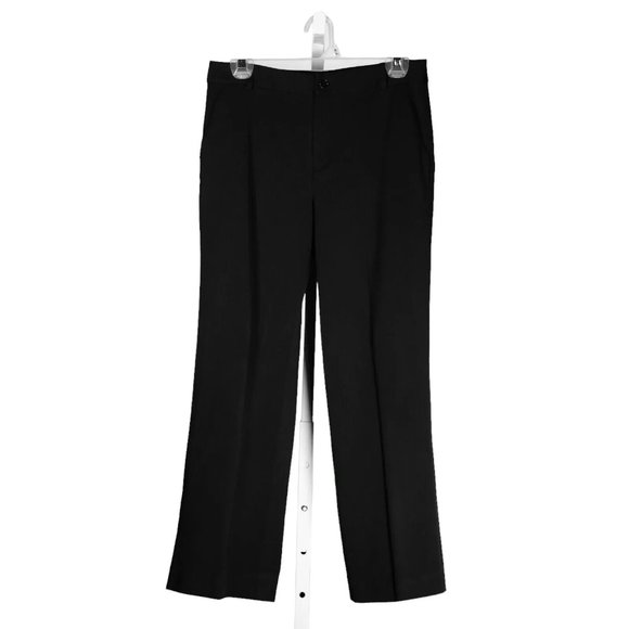 Ralph Lauren Women's Dress Pants Black Stretch Straight Leg Trousers Slacks 4 - Picture 1 of 8